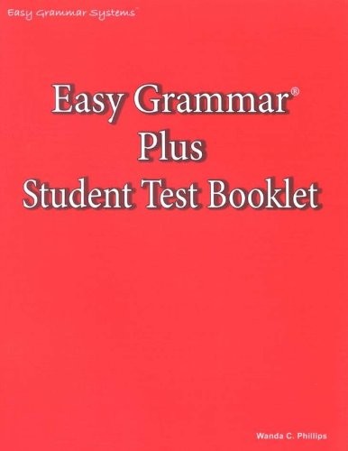 Easy Grammar Plus Student Test Booklet