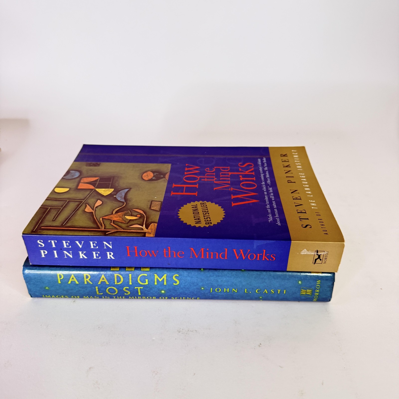 Lot 2 Cognitive Science Books Steven Pinker How The Mind Works Casti HC PB