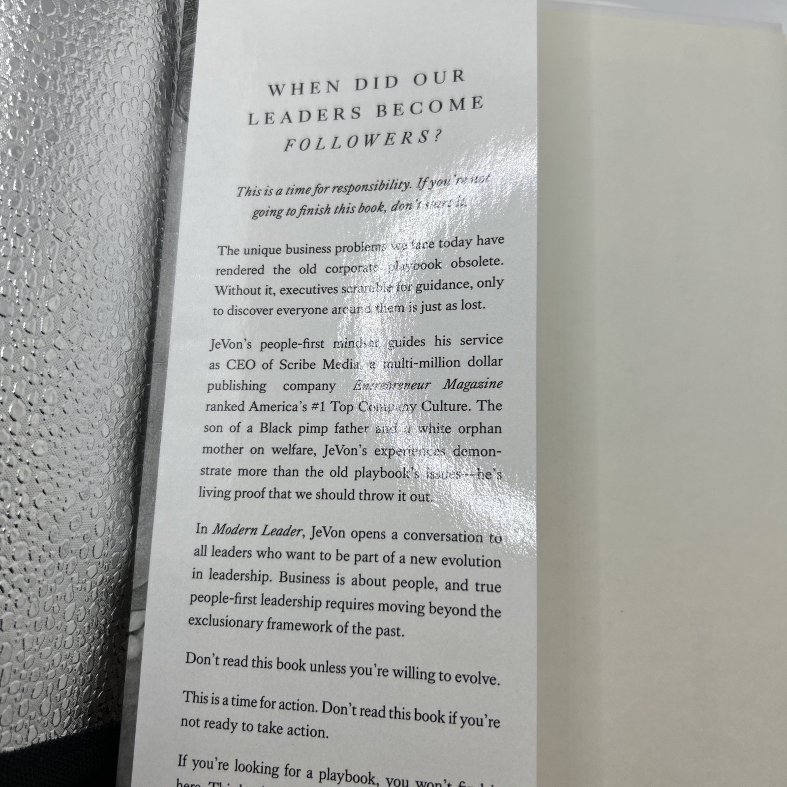 Modern Leader – Hardcover, by McCormick JeVon – Very Good