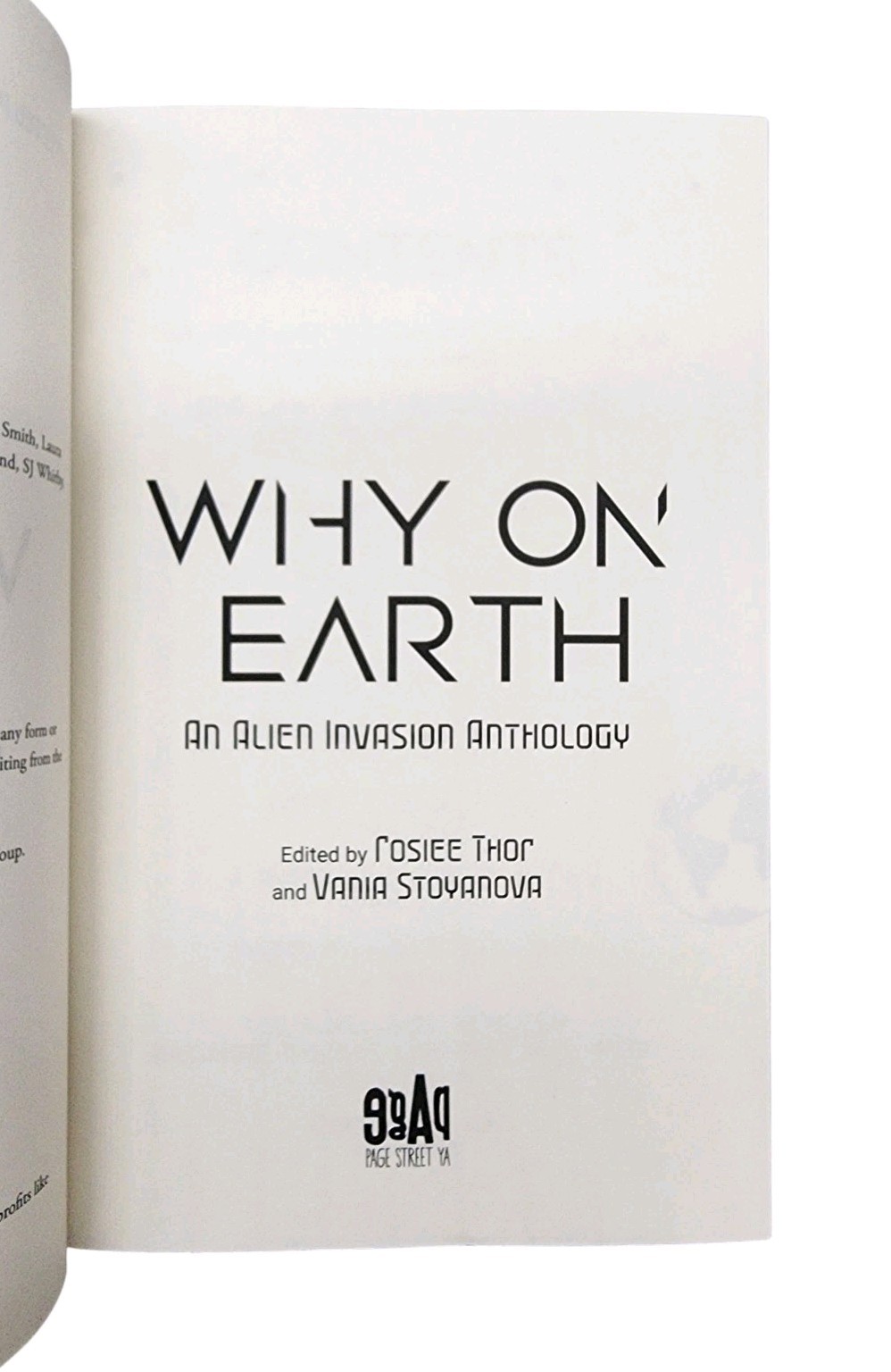 Why on Earth : An Alien Invasion Anthology Ed. Vania Stoyanova, Roslee Thor ARC