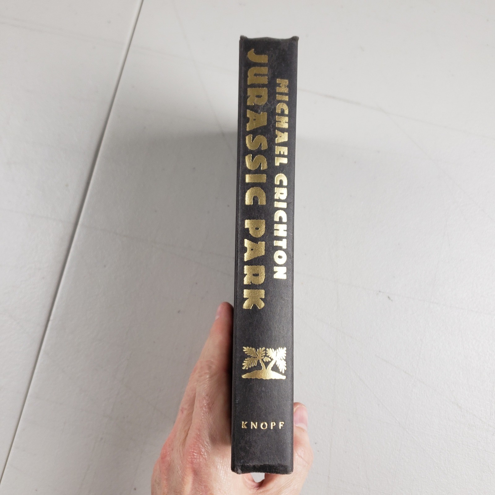 Jurassic Park Michael Crichton 1990 Hardcover Knopf Borzoi Book SciFi