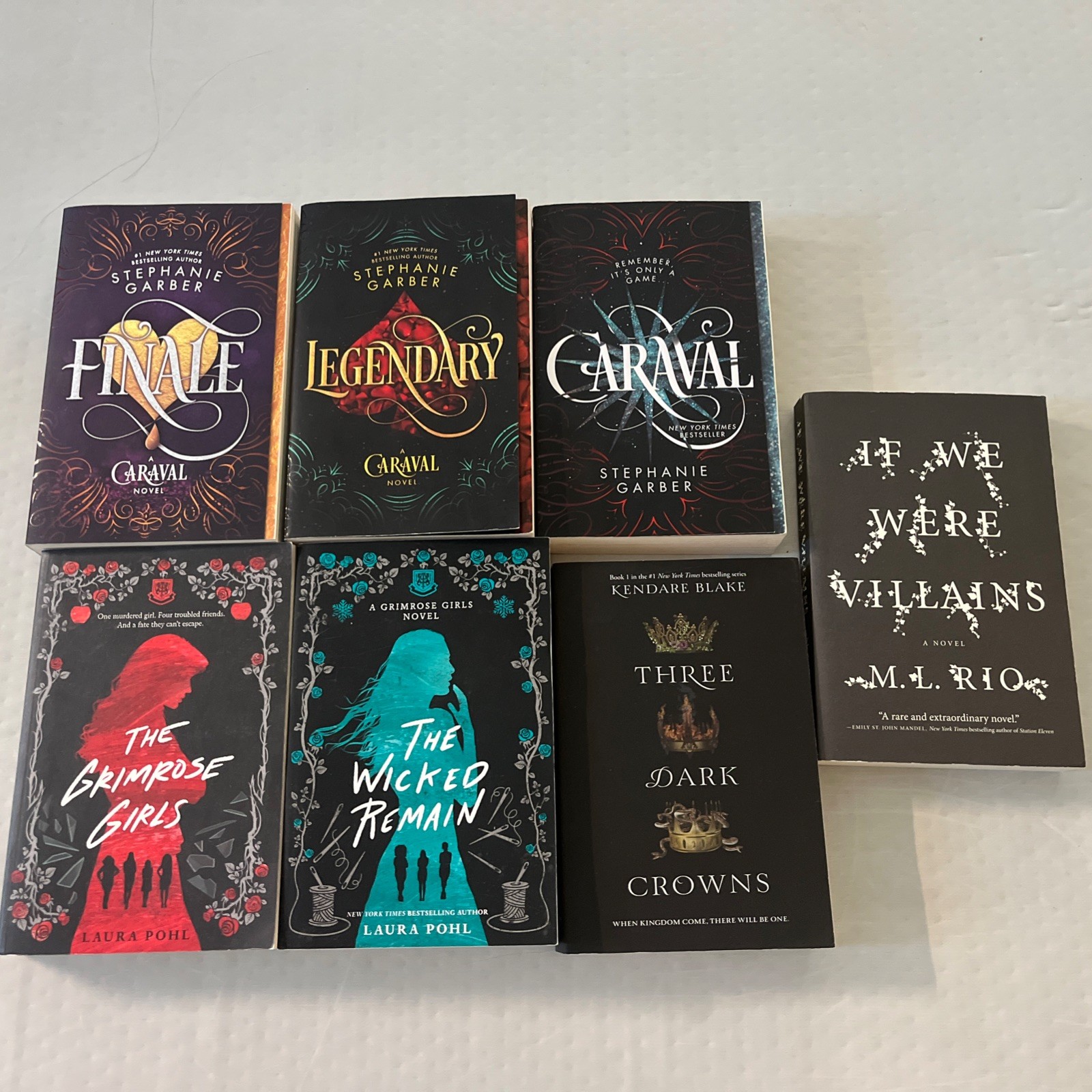 Caraval Grimrose Girls Three Dark Crowns and If We Were Villains new condition