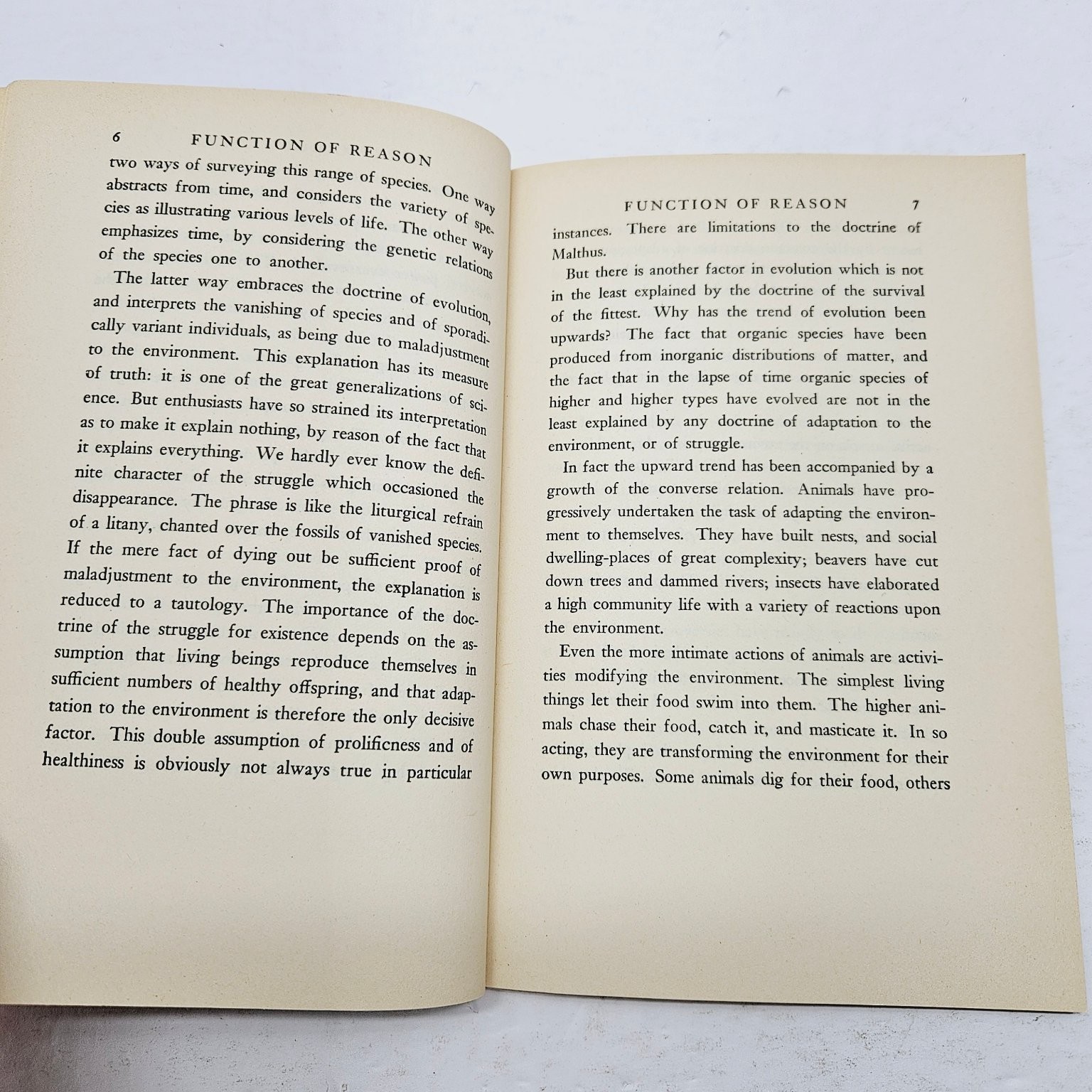 The Function of Reason – Alfred North Whitehead 1958 First Beacon Paperback