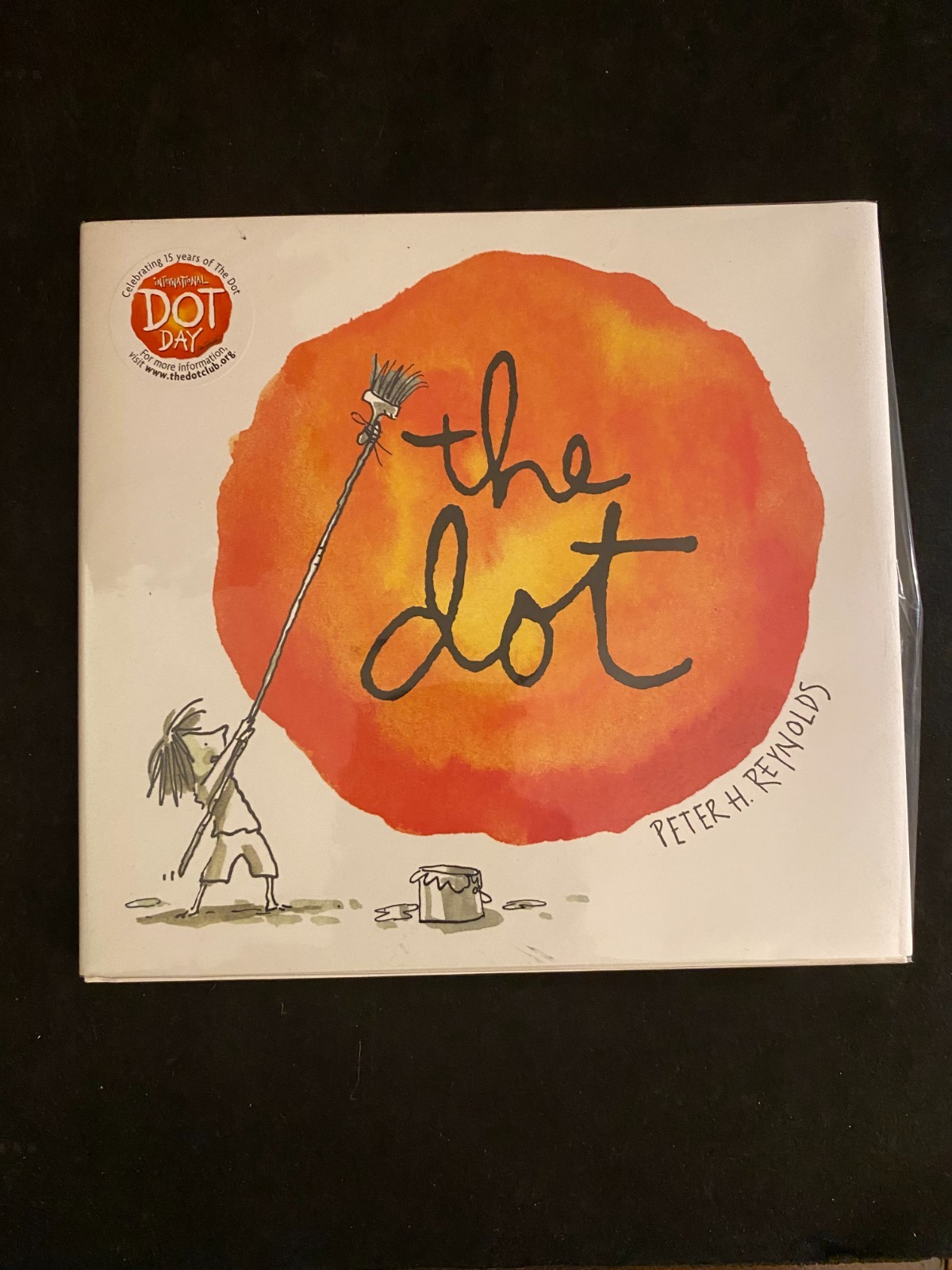 The Dot Peter H. Reynolds HC with DJ Inscribed & Signed with Drawing by Author!