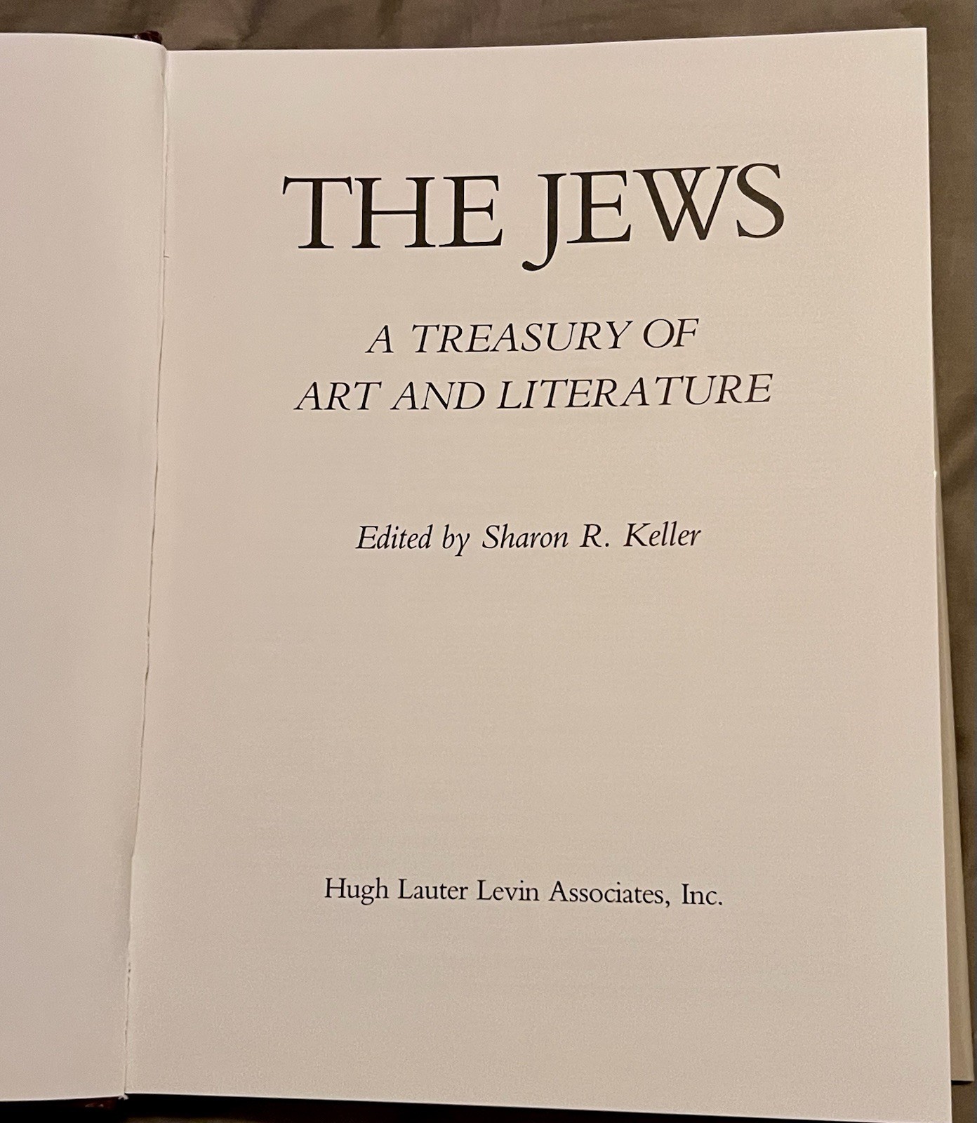 The Jews : A Treasury of Art and Literature (1992, Hardcover)