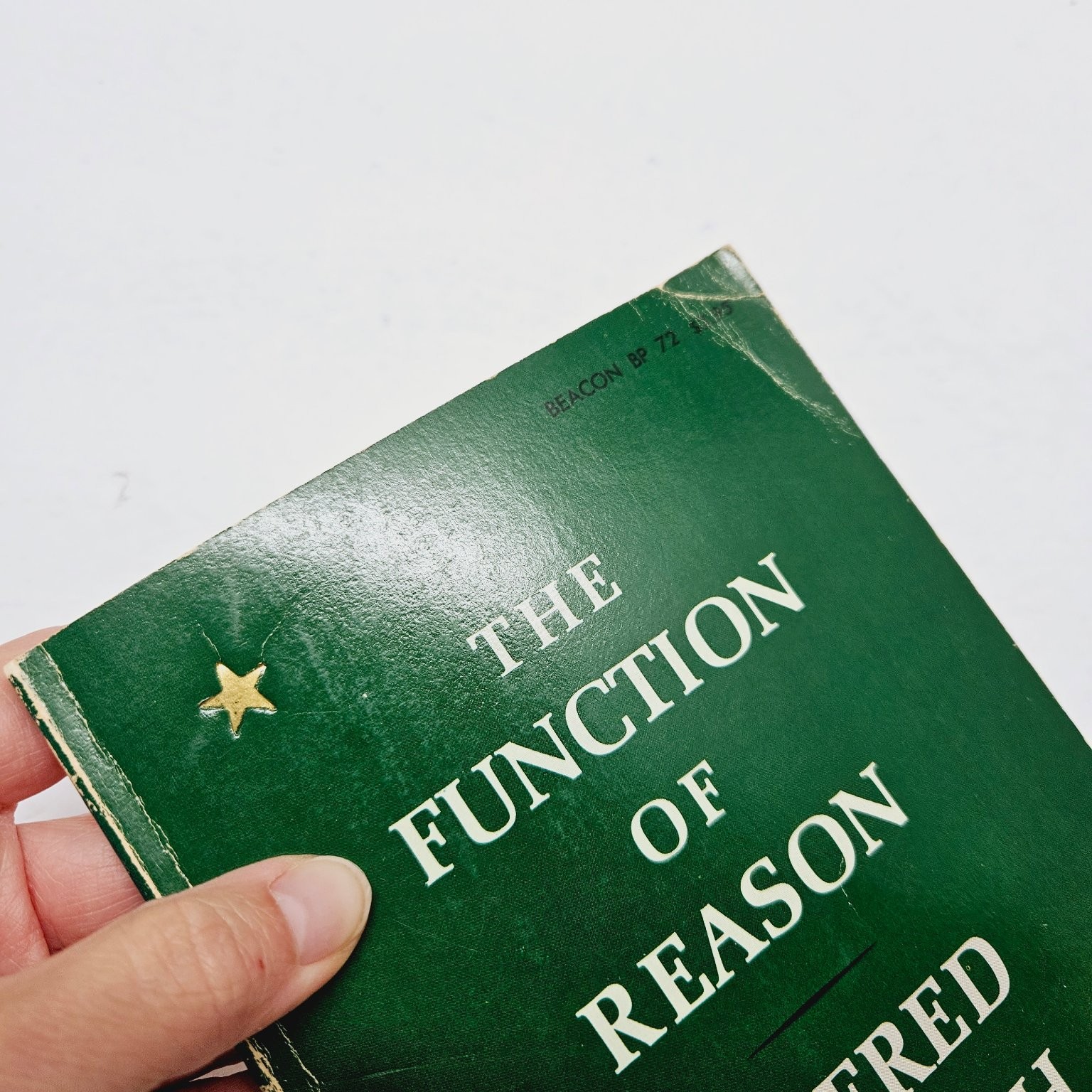 The Function of Reason – Alfred North Whitehead 1958 First Beacon Paperback