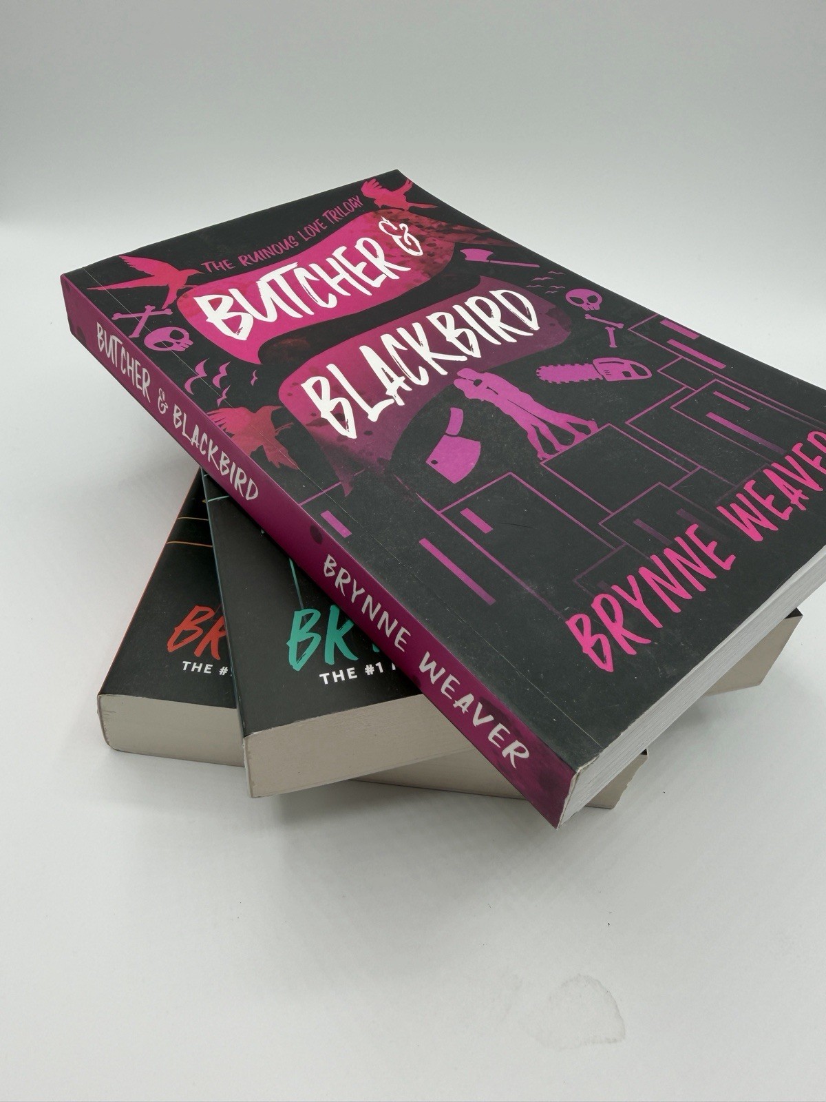 BRYNNE WEAVER Ruinous Love Trilogy Butcher & Blackbird, Leather & Lark 1 Signed
