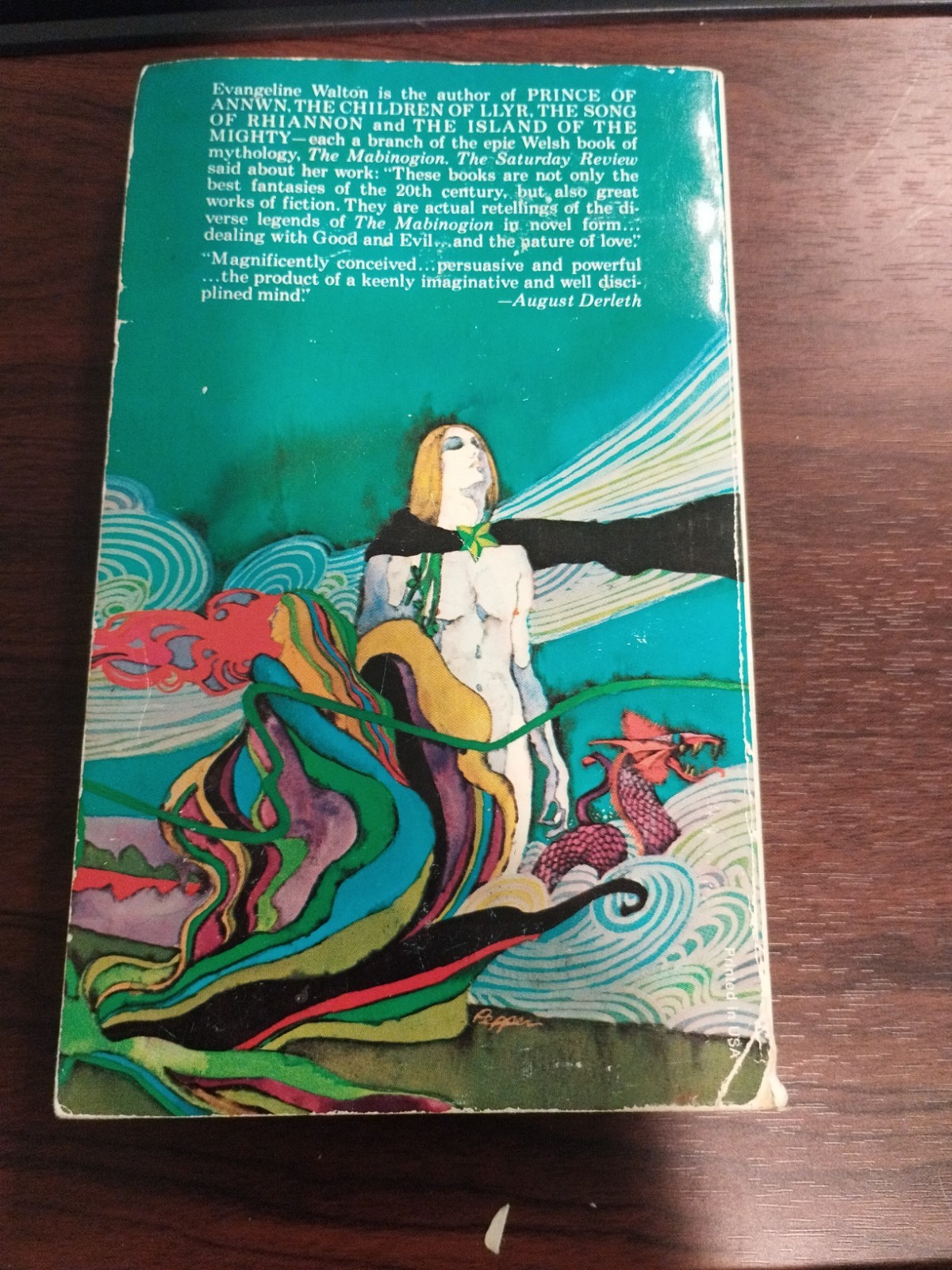 The Island Of The Mighty Evangeline Walton 1974 2nd Printing Fantasy Mythology