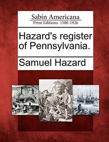 Hazard’s register of Pennsylvania., Hazard 9781275675230 Fast Free Shipping-,