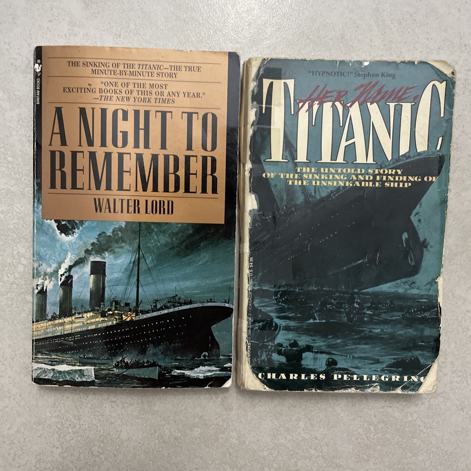 Night to Remember by Walter Lord (1997) Lot 2 Titanic 1988