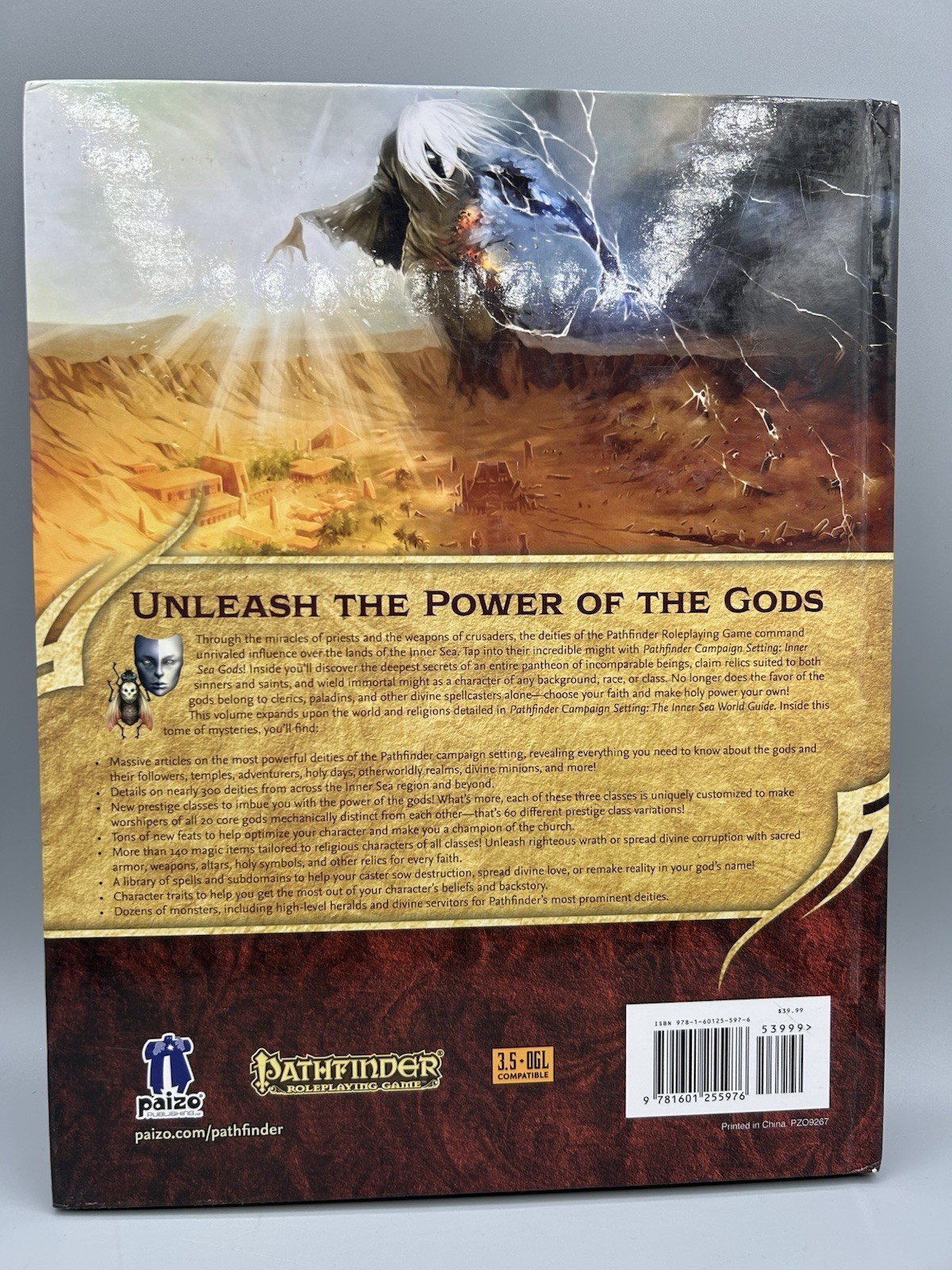 Pathfinder Inner Sea Gods RPG Book Paizo May 2014 Hardcover