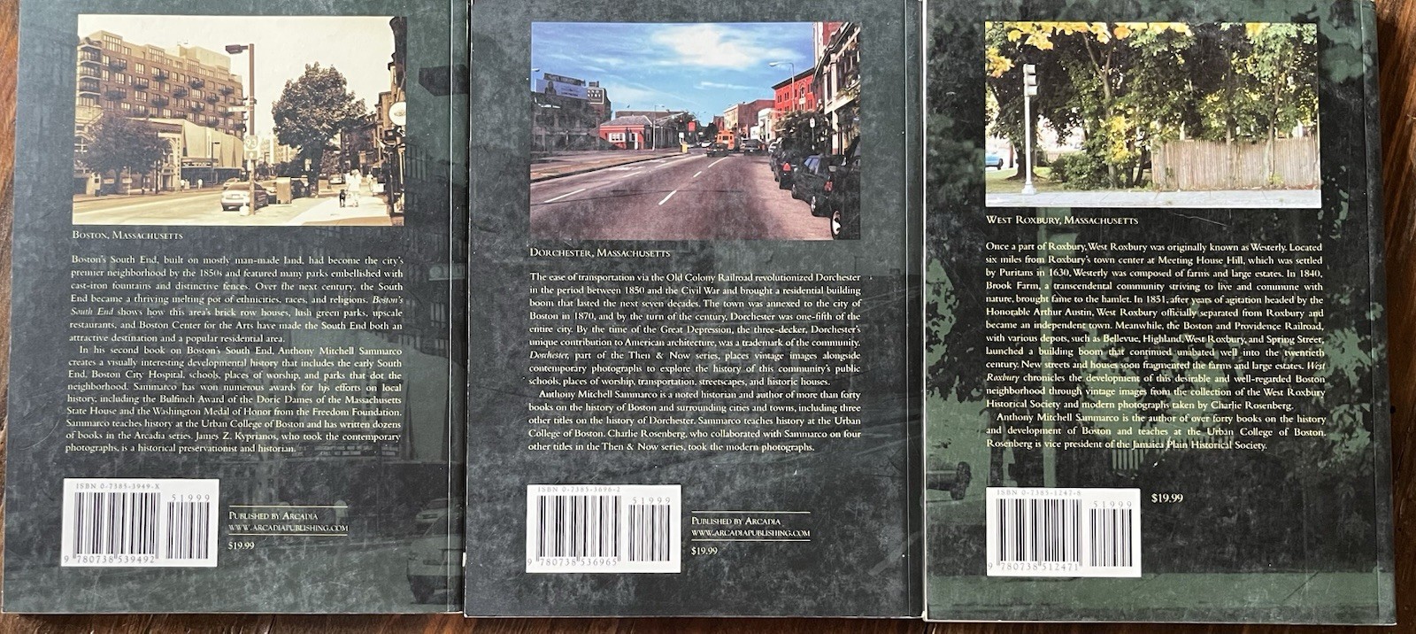 THEN AND NOW Books Lot: Boston’s South End Roxbury Dorchester Massachusetts MA