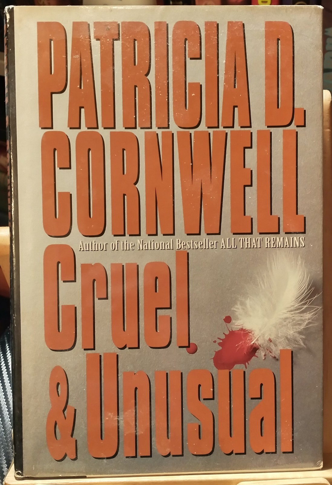 Cruel and Unusual by Patricia Cornwell Hardcover Book Club Edition
