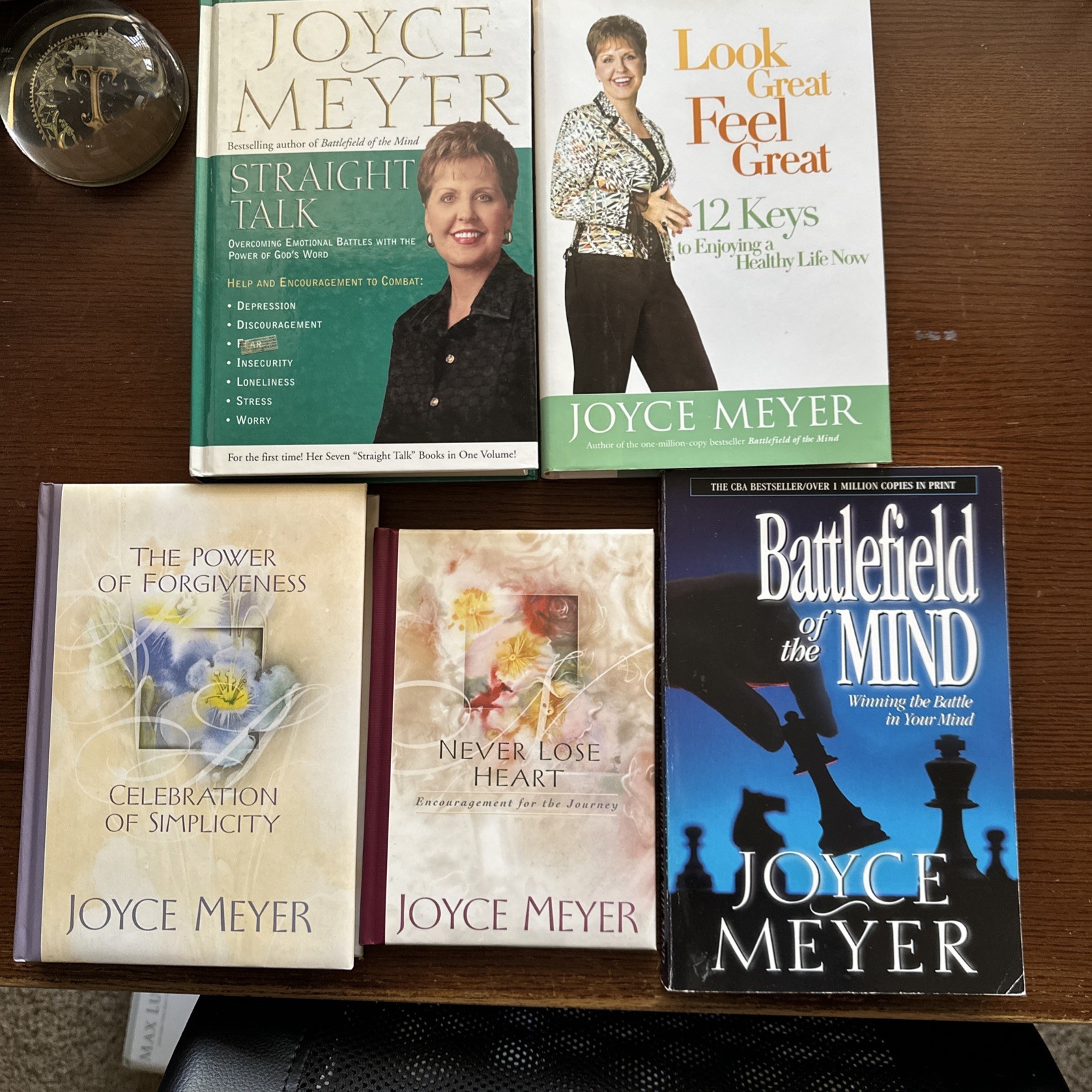 Joyce Meyer Lot of 5 Books on Forgiveness, Mind, Journey, Health and Variety