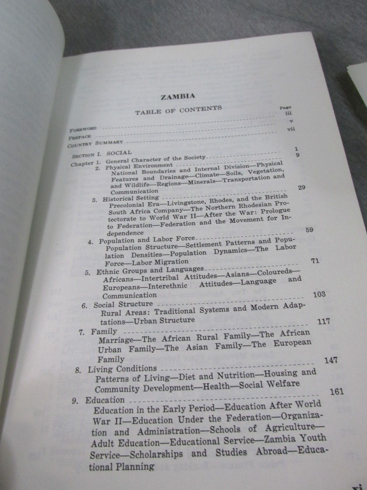 AREA HANDBOOK FOR ZAMBIA 10/1969 DA PAM 550-75 Hardback