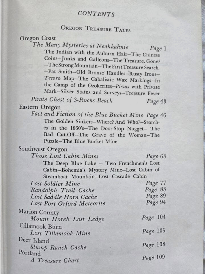 Lost Mines and Treasures of the Pacific Northwest by Ruby Hult 1964 h/c