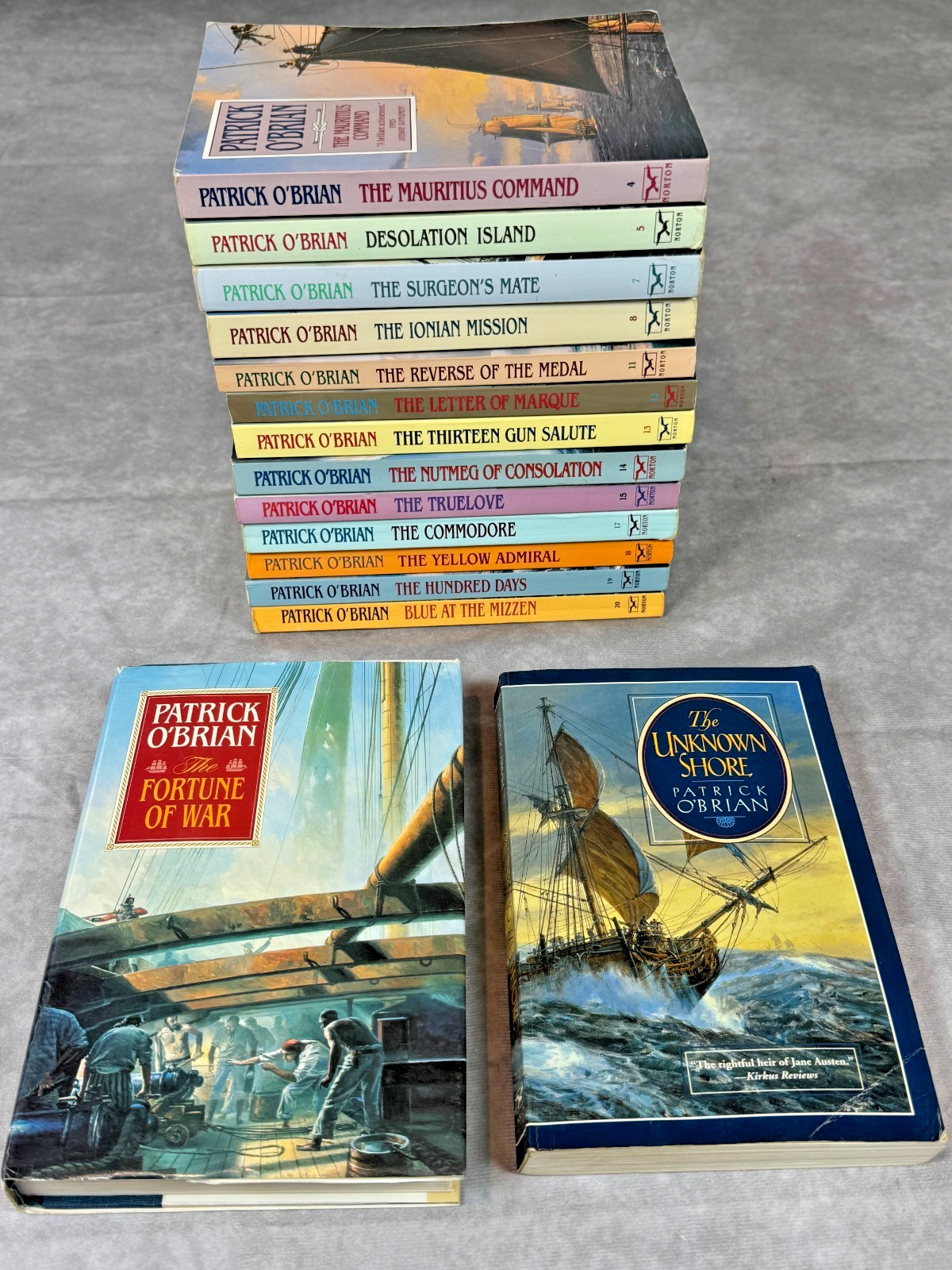 Patrick O’Brian Aubrey Maturin Series 15 Book Lot Norton PB & HC Maritime