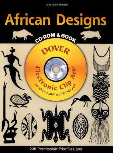 African Designs CD-ROM and Book (Dover – Paperback, by Dover – Very Good
