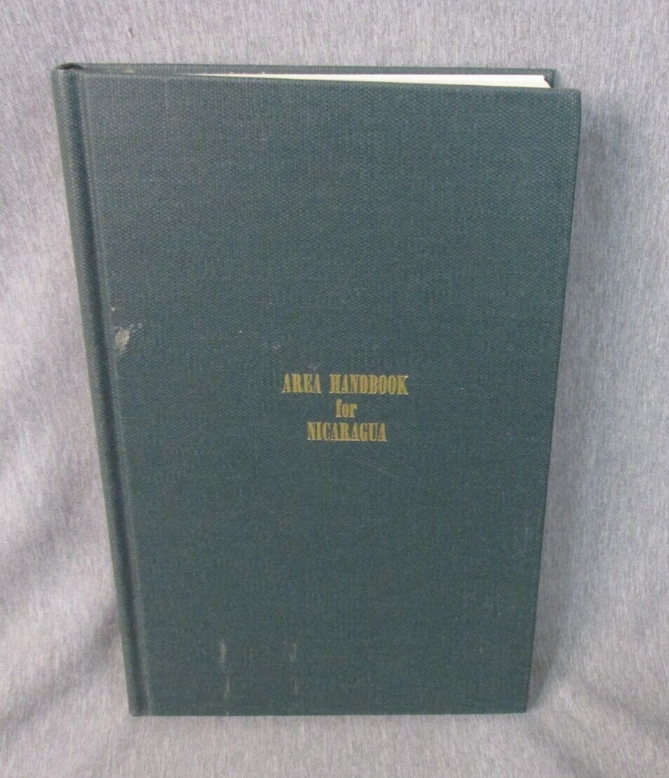 AREA HANDBOOK FOR NICARAGUA 1970 DA PAM 550-88 Hardback