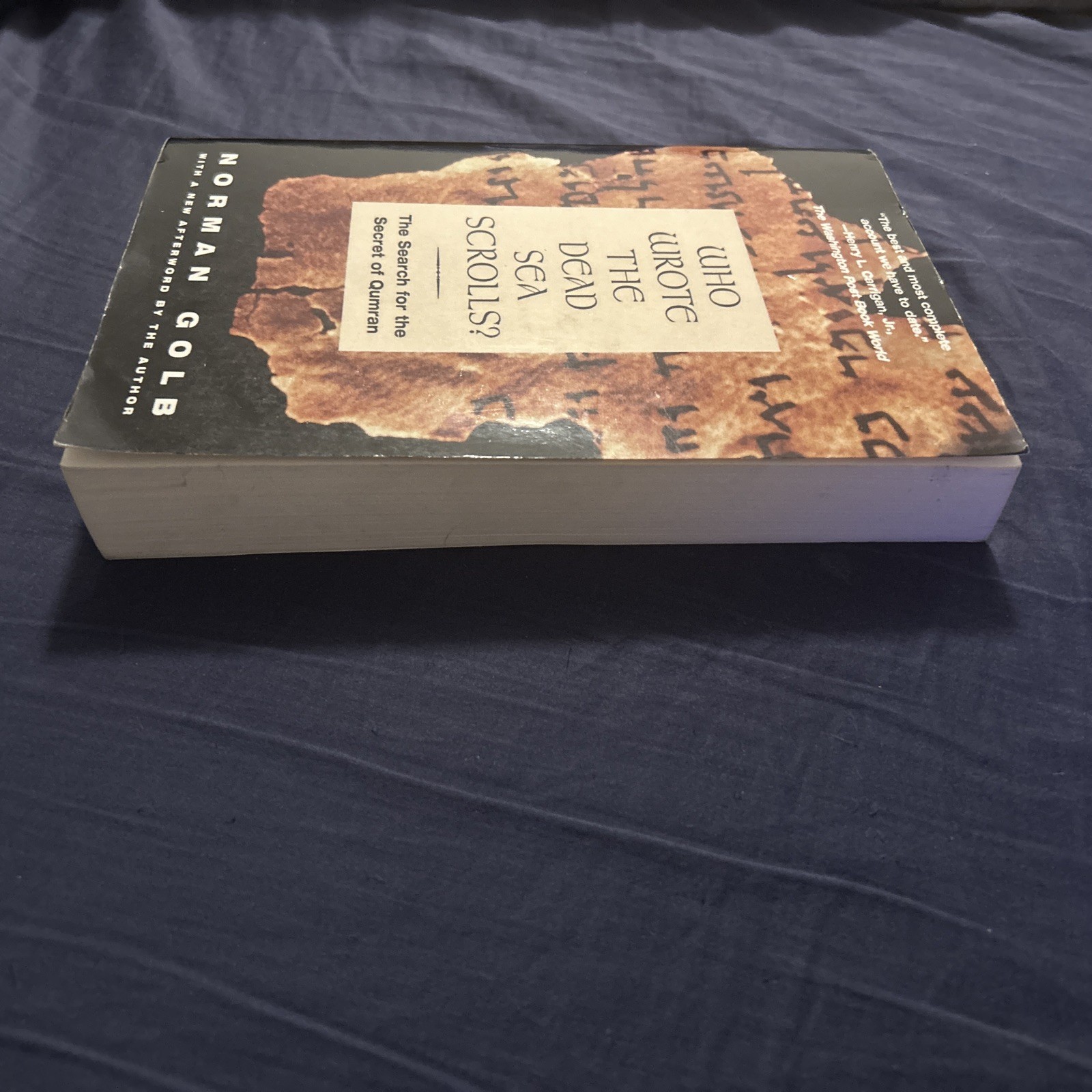 Who Wrote The Dead Sea Scrolls Paperback Norman Golb 1996 Judaism History Bible