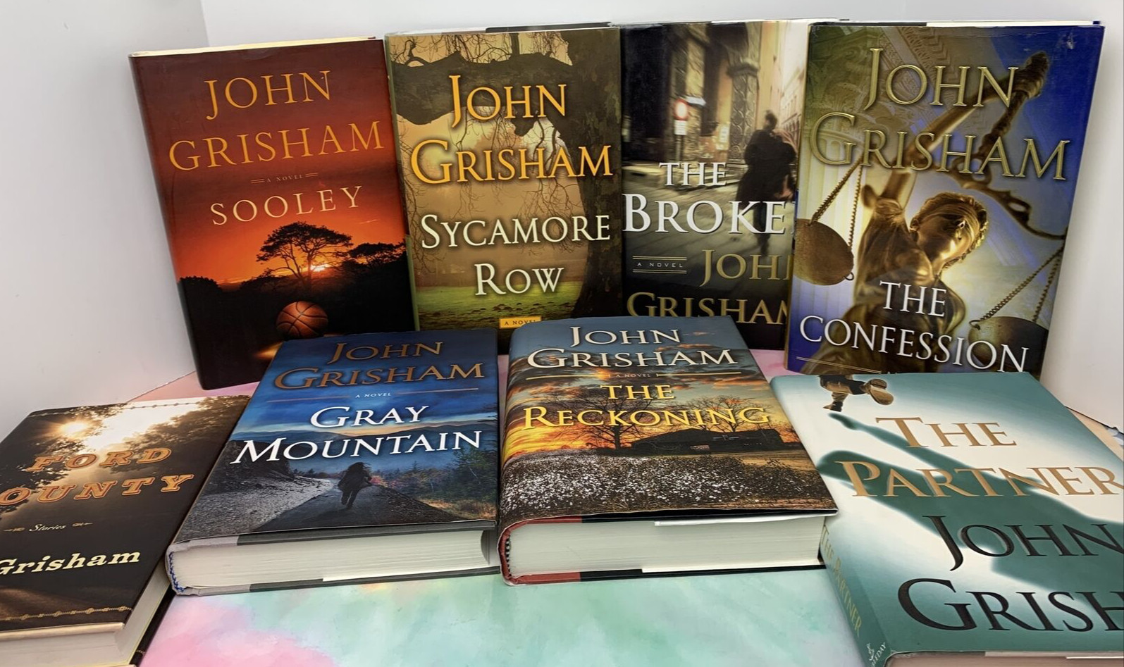 Lot of 8 John Grisham Hardcover Books Reckoning Sooley Partner Confession + MORE