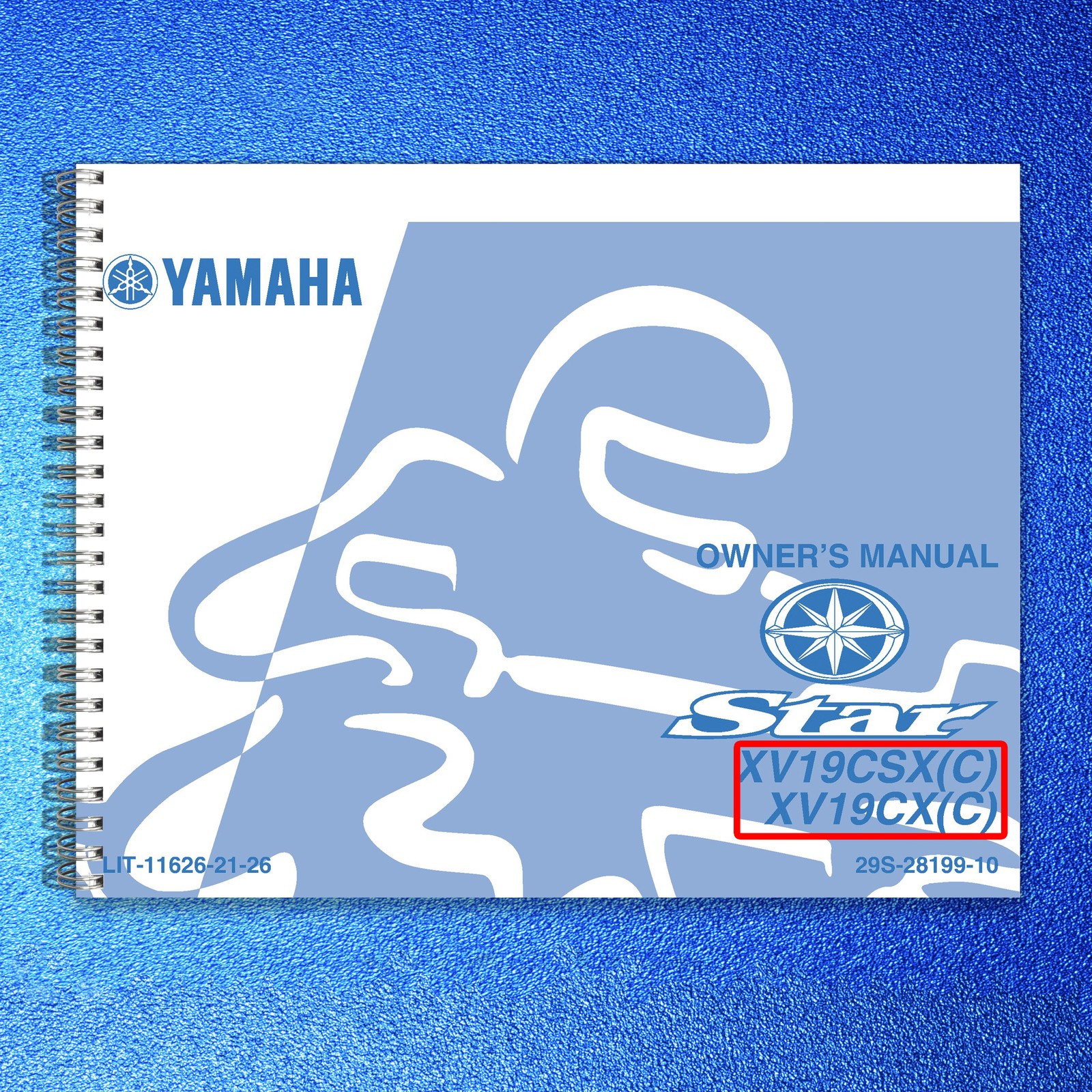 YAMAHA XV19CSX XV19CX Raider Motorcycle Owners Manual – WIRE BOUND – COVERS