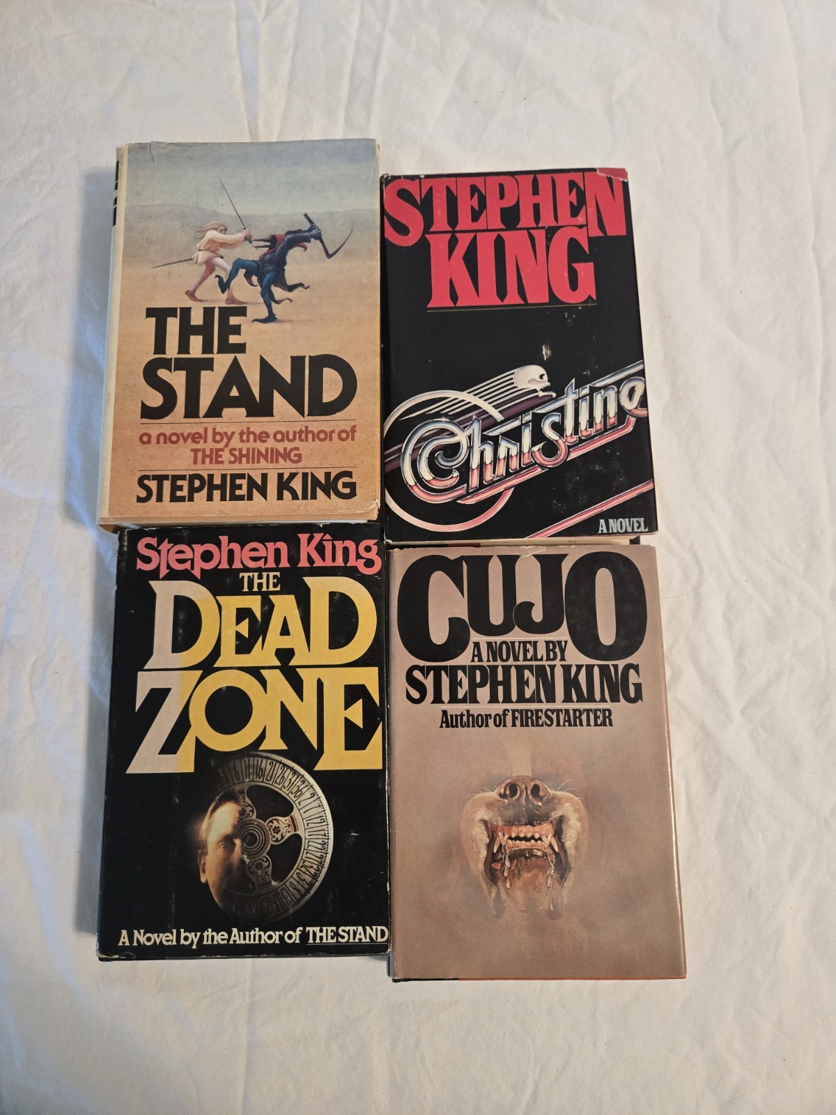 stephen king lot of BOOK CLUB EDITION Dead zone, the stand,Cujo,christine
