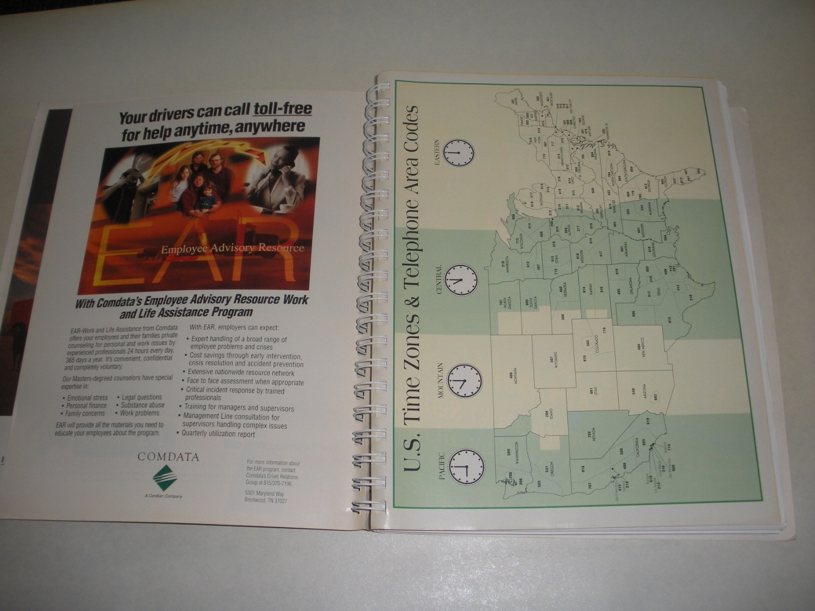 American Trucker Premier Edition Truckstops Book 1996 Spiral Binding 376 Pages