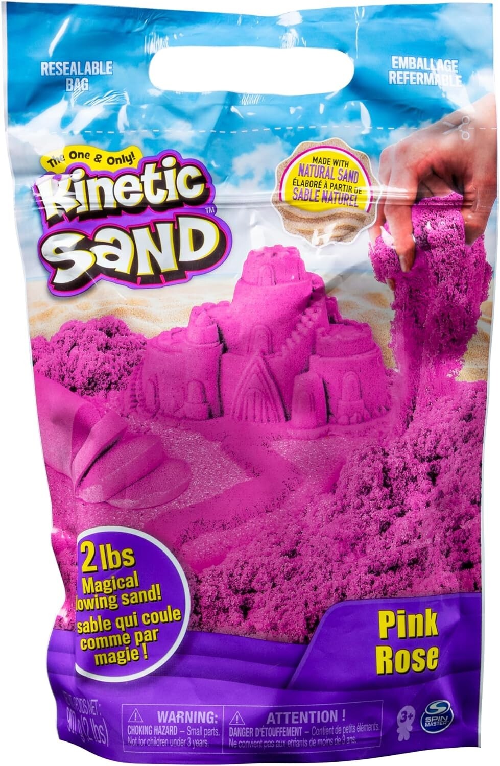 NEW Spin Master : Kinetic Sand – 2 lbs pounds – Pink Rose