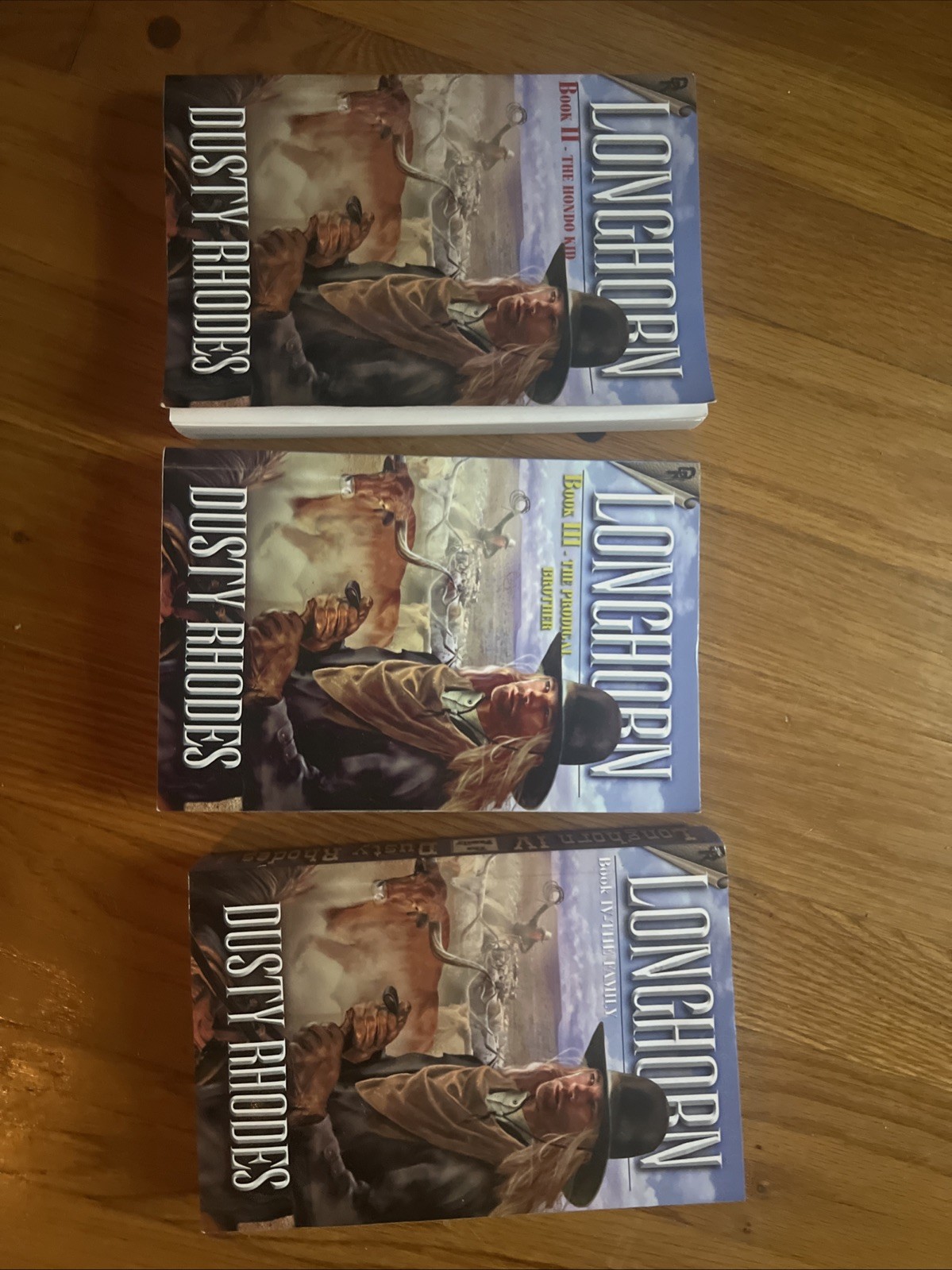 Dusty Rhodes Set of 3 Longhorn Autographed Books