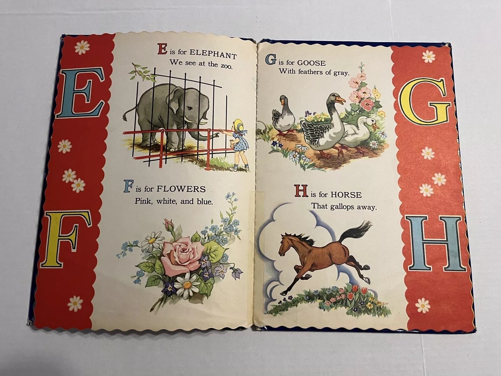 1948 Whitman Publishing The ABC Picture Book Large Hardcover