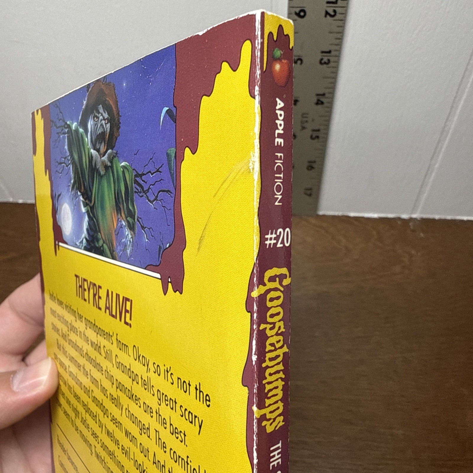 Goosebumps Scarecrow Walks At Midnight TRUE 1st Print Bookmark R.L. Stine #20