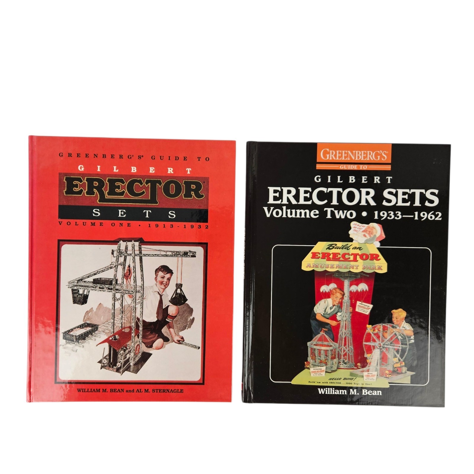 Greenberg’s Guide to Gilbert Erector Sets Vol 1 Vol 2 William M. Bean 1913-1962