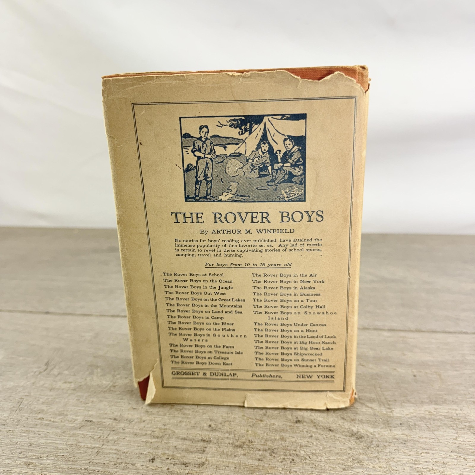 Vintage 1926 The Rover Boys On The Ocean Arthur M Winfield HC DJ USA Illustrated