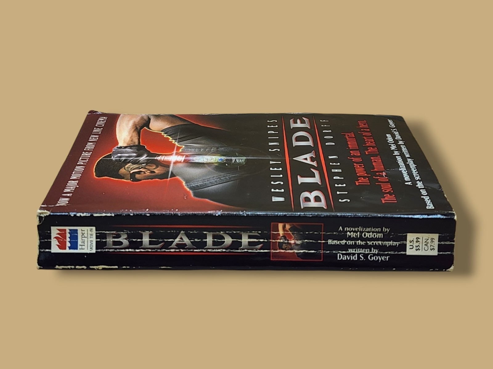 1998 Harper ~ Blade Movie Novelization Mel Odom 1st Print Marvel Paperback