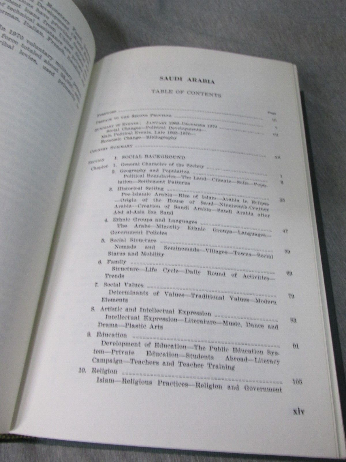 AREA HANDBOOK FOR SAUDIA ARABIA 1971 DA PAM 550-51 Hardback