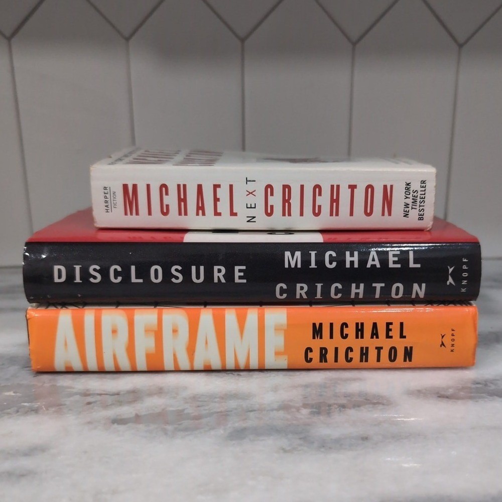 Michael Crichton Standalone Novels, Next Airframe Disclosure Hardcover Paperback