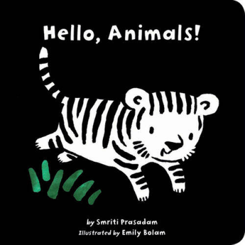 Hello, Animals! (Black and White Sparklers) – Board book – VERY GOOD