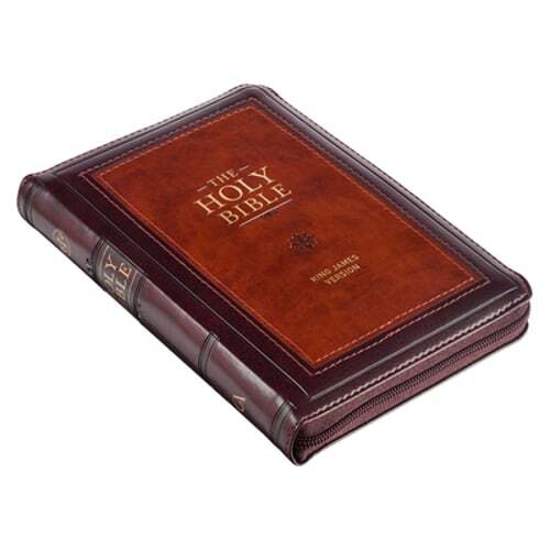 KJV Holy Bible, Compact Faux Leather Red Letter Edition – Ribbon Marker, King