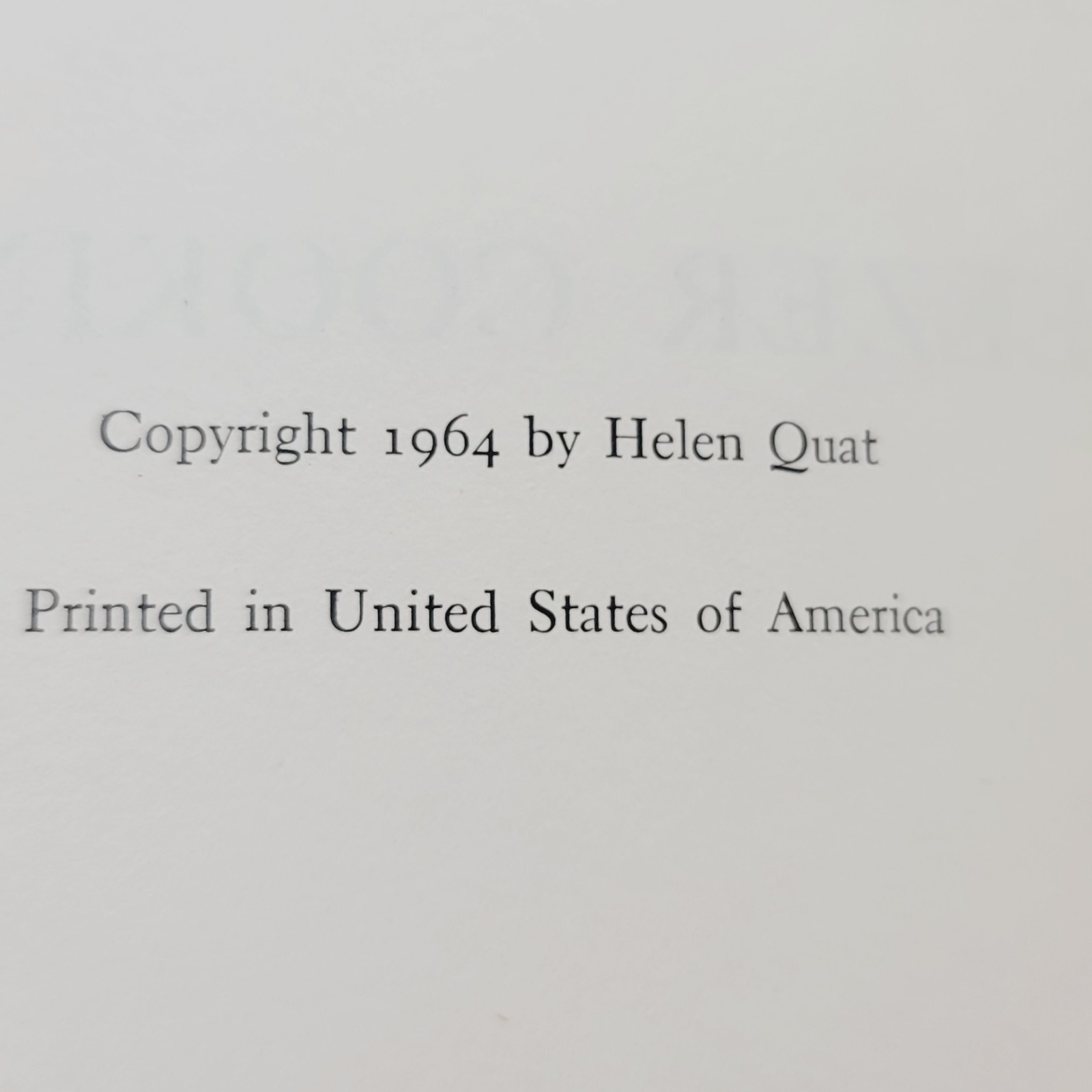 The Wonderful World of Freezer Cooking by Helen Quat 1964 Hardcover Cookbook