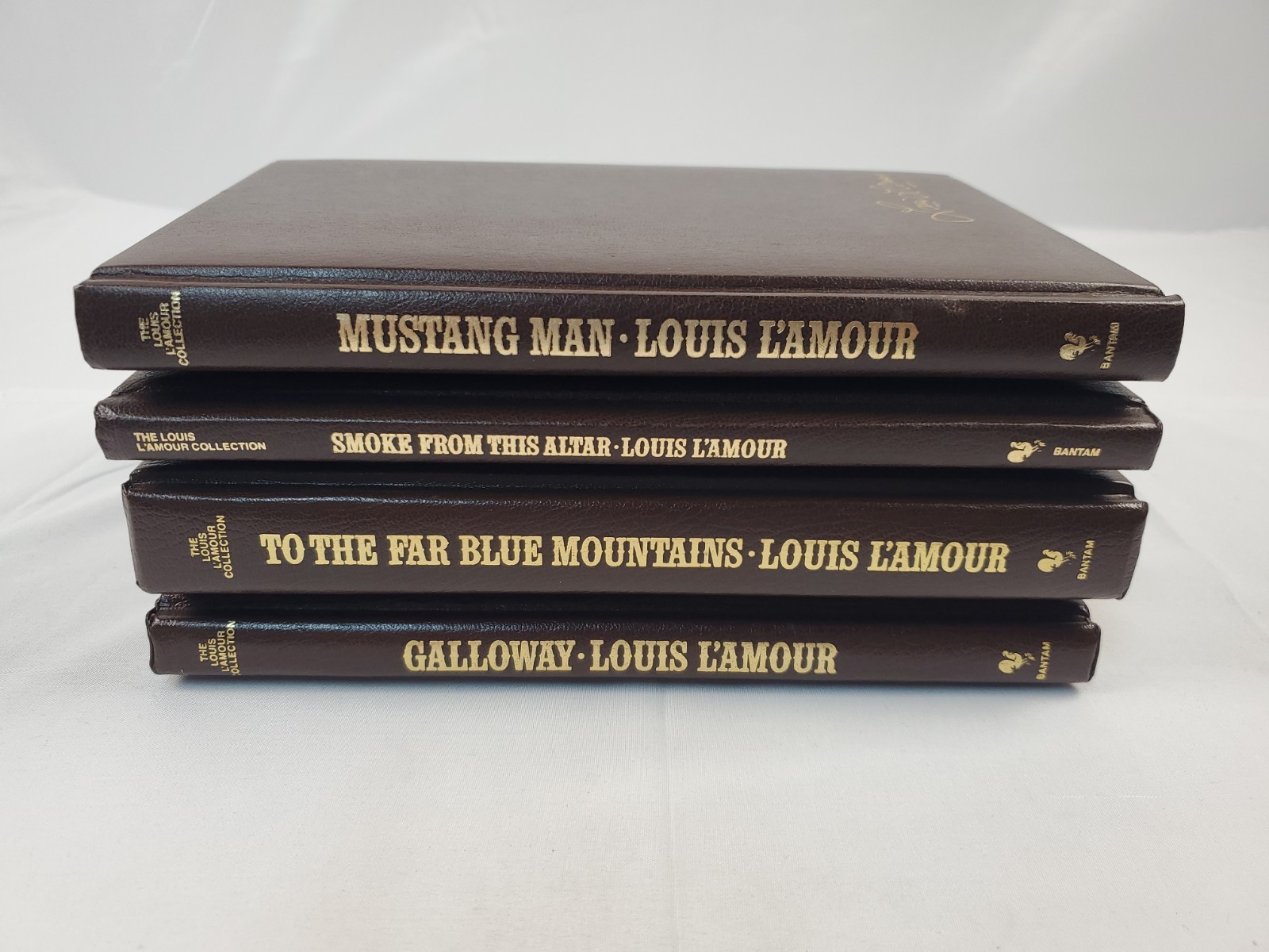 The Louis L’amour Collection Leatherette Bantam Book Lot of 4