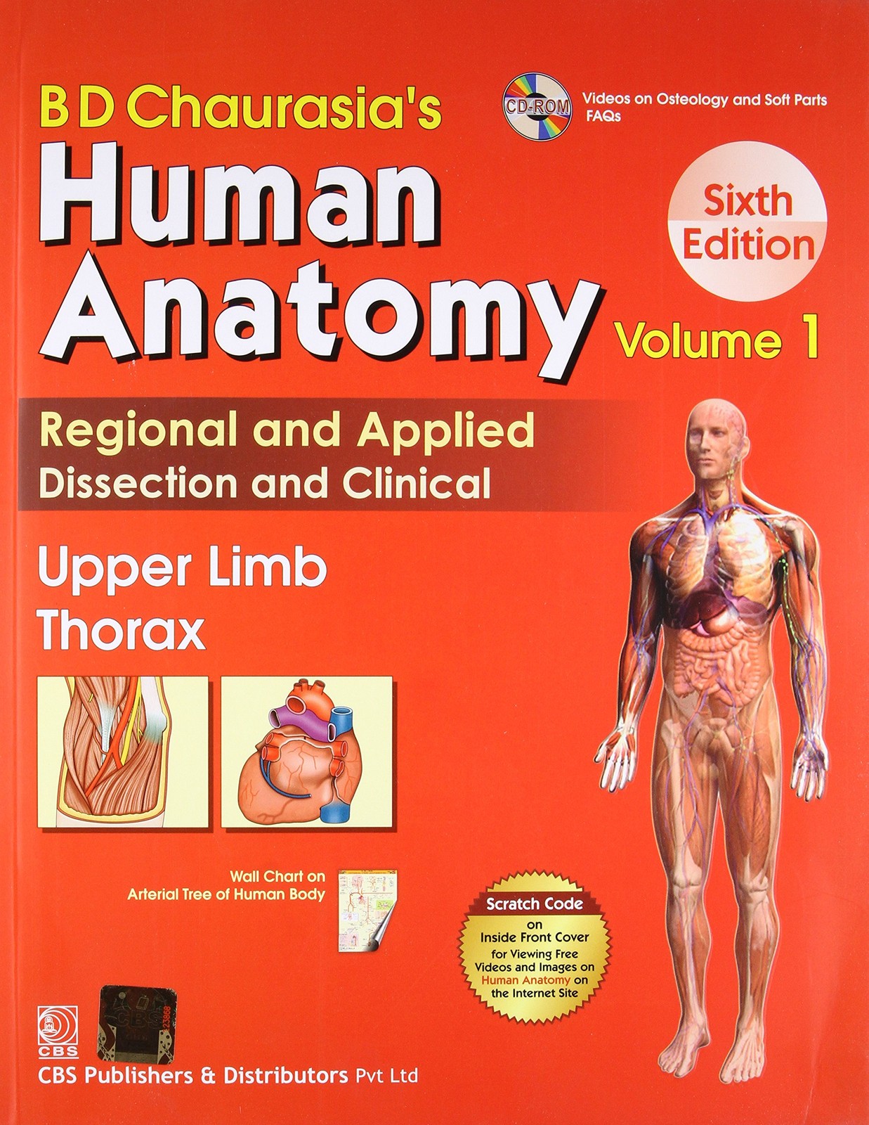 BD Chaurasia’s Human Anatomy: Vol. 1: Upper Limb Thorax – paperback B. D. Ch…