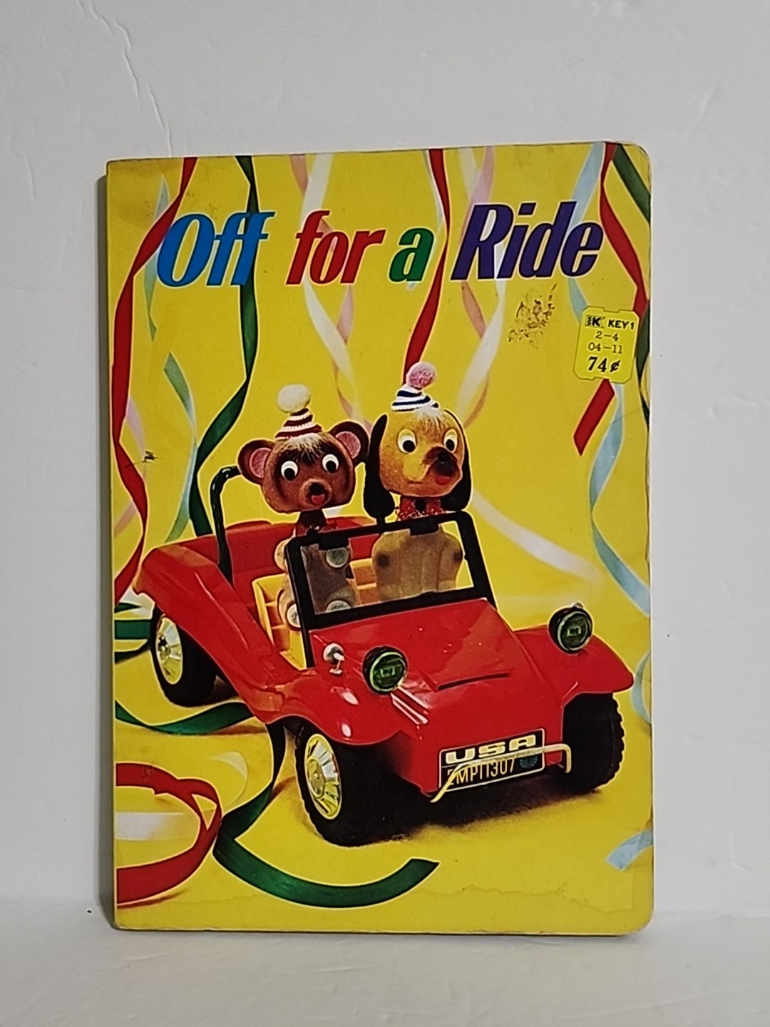 Vintage 1973 Froebel-Kan OFF FOR A RIDE 1st Edition Board Book Toys