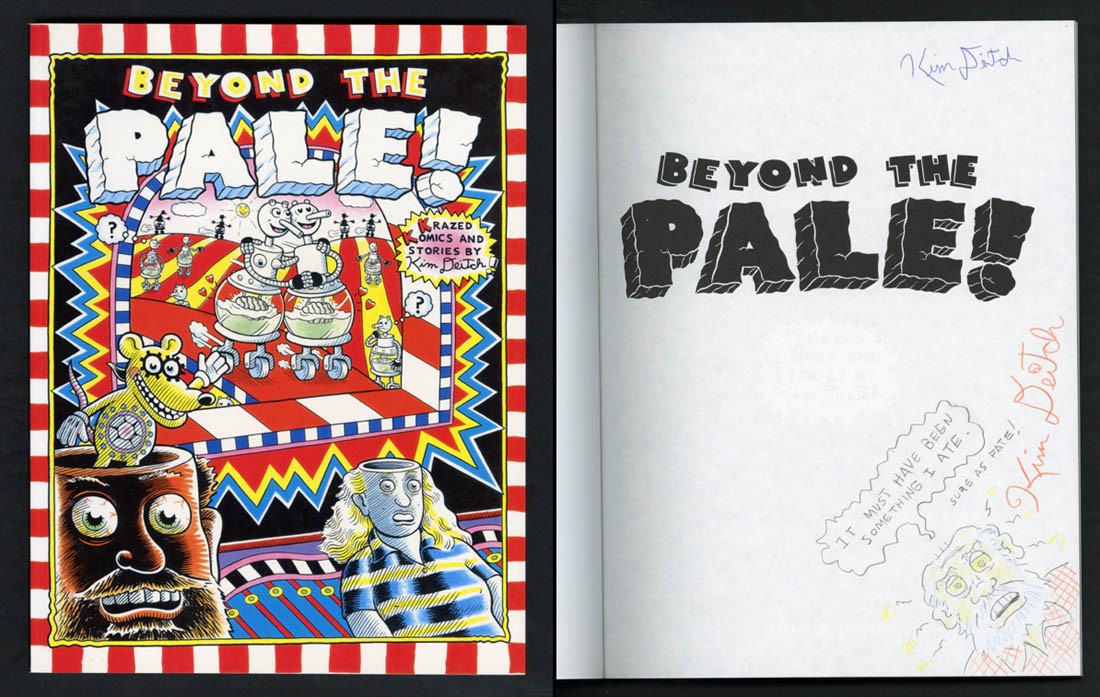 Kim Deitch SIGNED AUTOGRAPHED Beyond The Pale SC + SKETCH 1st Ed 1st Pr Comic