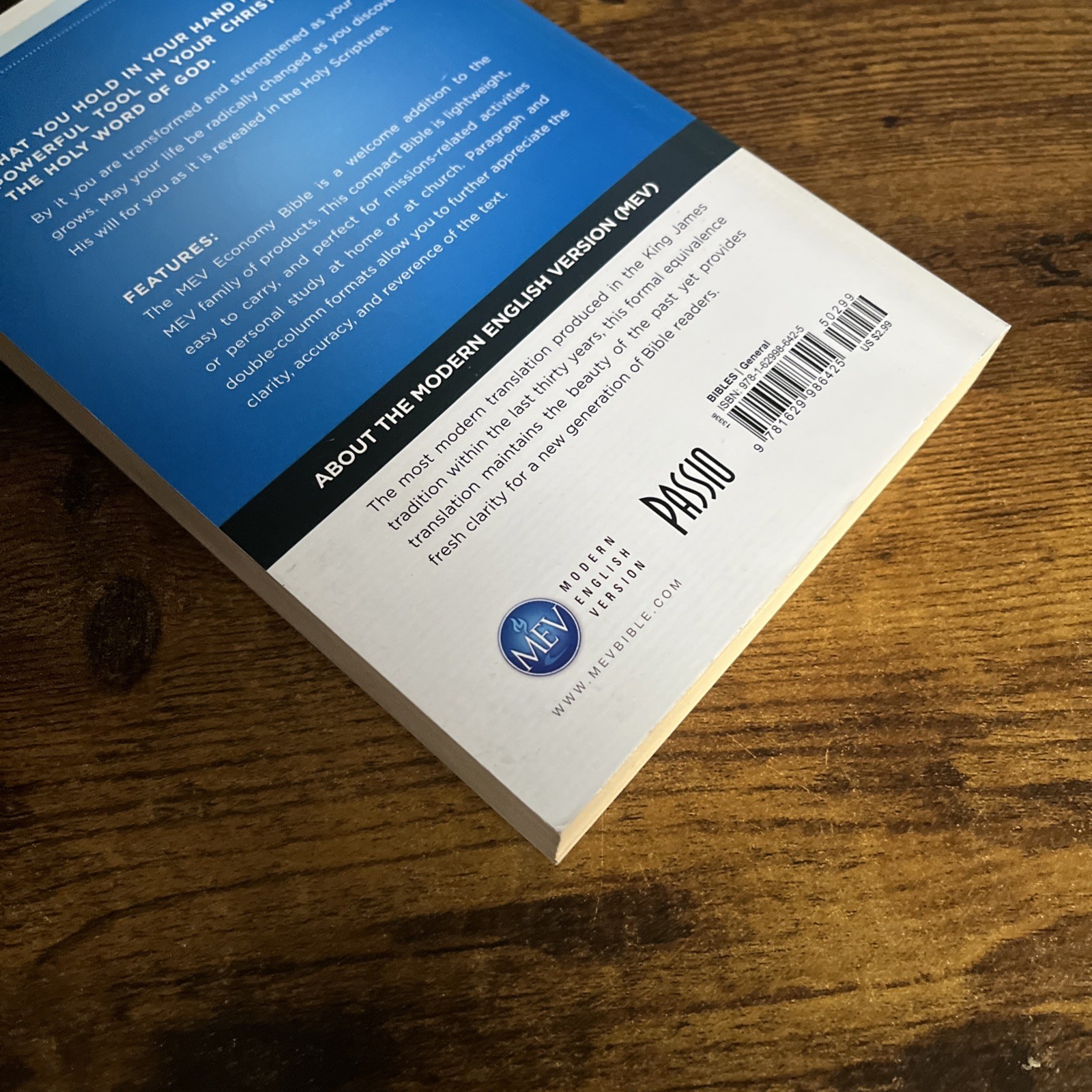 The Holy Bible (Modern English Version) MEV By Passio 2015
