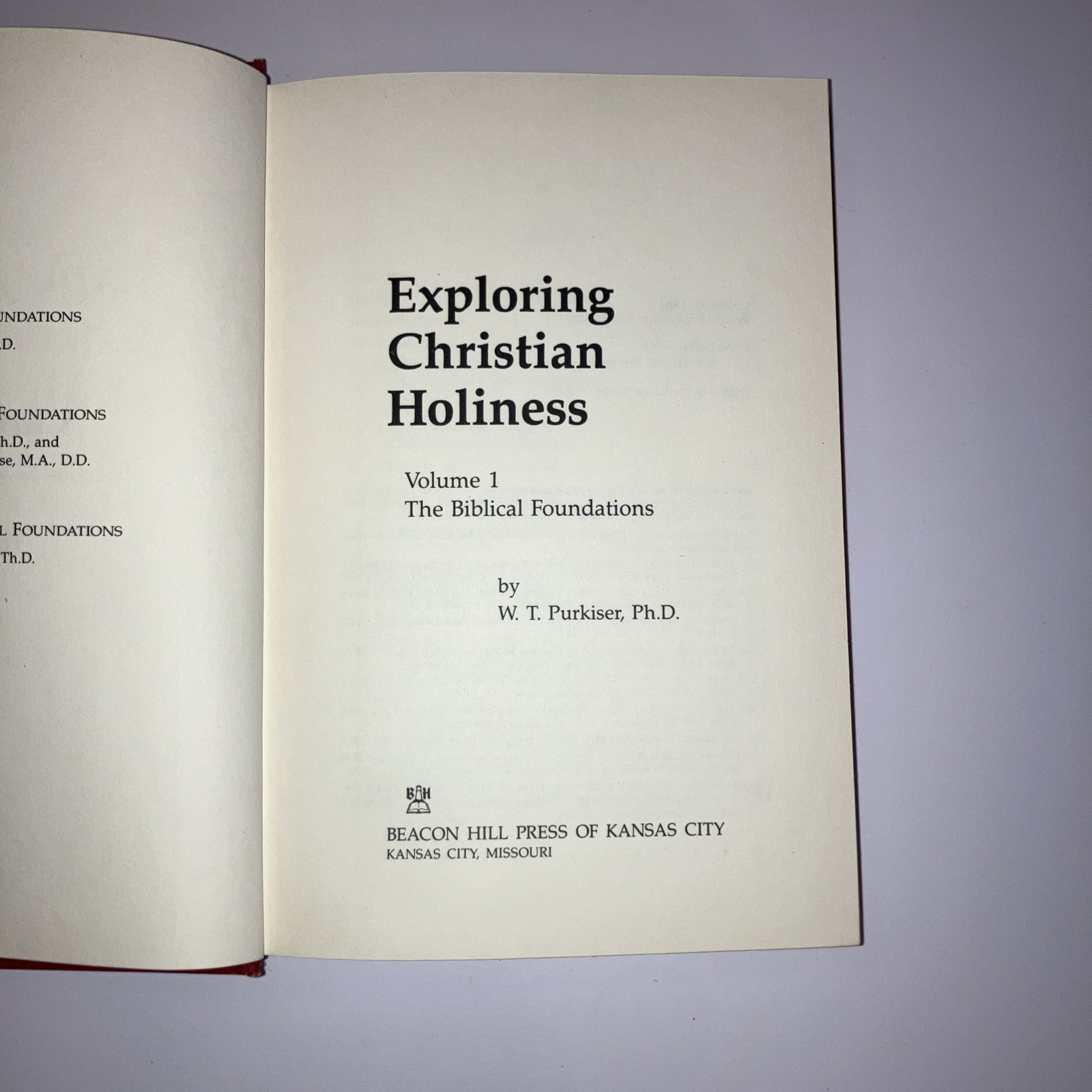 Exploring Christian Holiness by Bassett And Greathouse – 3 Volume Set, 1983