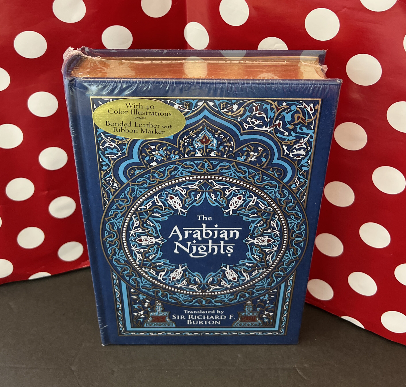THE ARABIAN NIGHTS translated by Richard Burton HC BONDED LEATHER New in Plastic