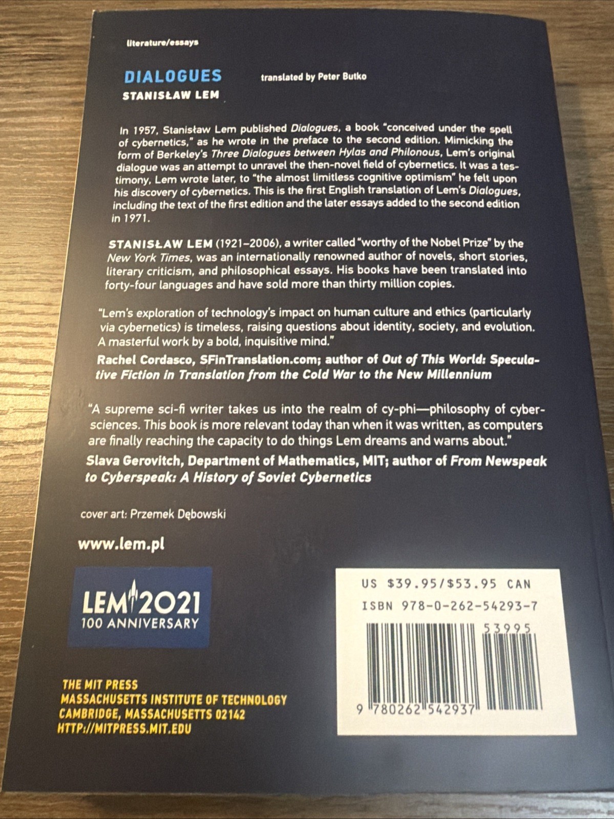 Stanislaw Lem Dialogues Trans. by Peter Butko – Literature Essays On Cybernetics