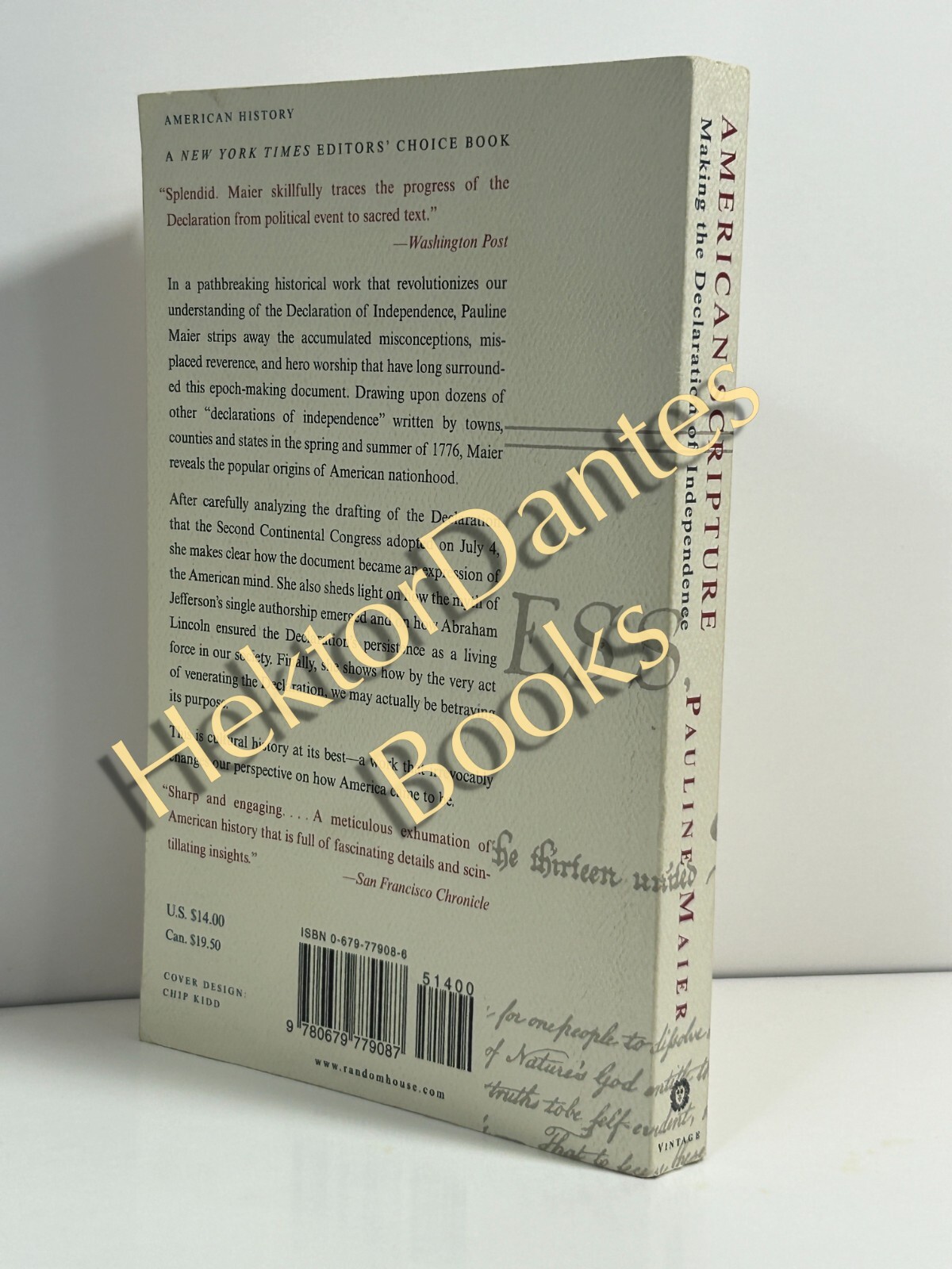 American Scripture: Making the Declaration of by Pauline Maier (1997 Softcover)