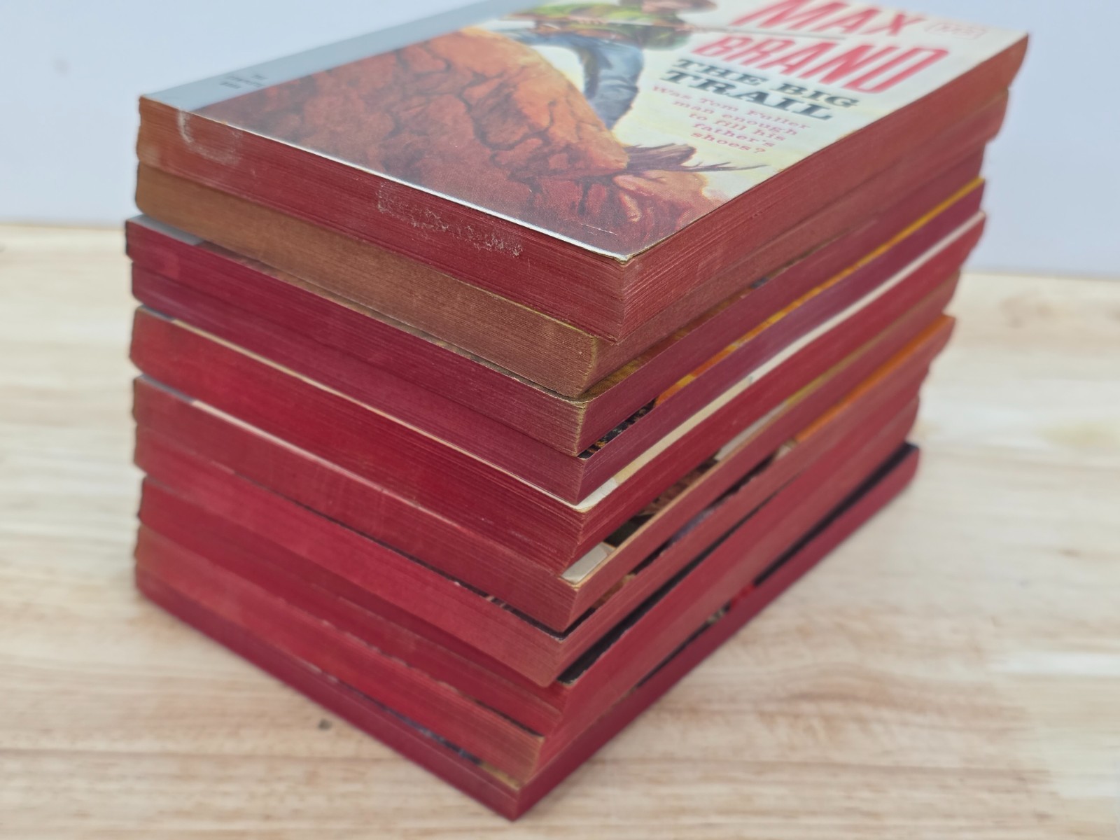 Lot of 10 Max Brand Vintage Western Paperbacks Pocket Books Silver